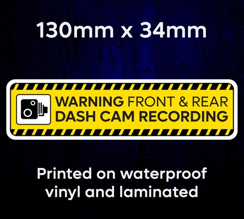 Dash cam recording - dash, warning