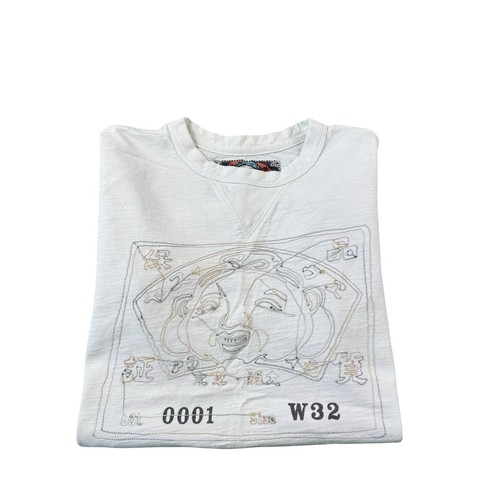 Evisu white embroidered - white,