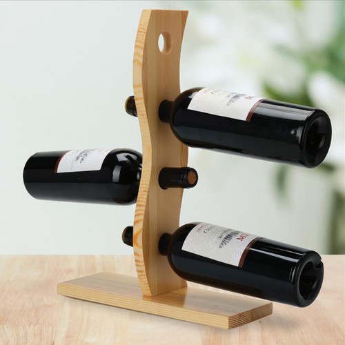 Bottle wooden wine rack free - 4,