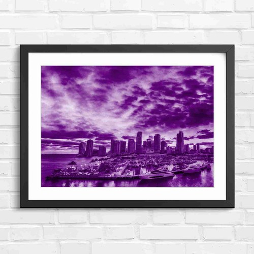 Vibrant miami skyline - vibrant,