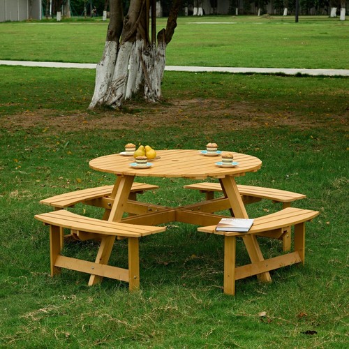 Person round picnic - round,