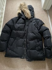 ZAVETTI CANADA HOODED COAT size M medium