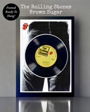 The Rolling Stones 'Brown Sugar' Framed Vinyl Single Record/Unique Gift Idea!