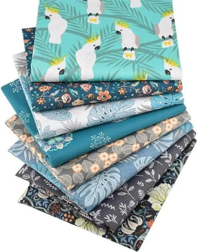 Crafts fabrics 8pcs tropical - fabrics,