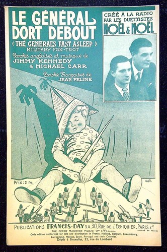 Old sheet music the general - old,