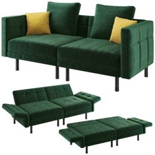 Velvet Convertible Sofa Bed