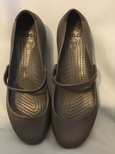 Crocs flat alice slip brown - alice,