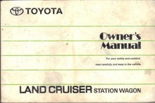 TOYOTA LAND CRUISER STATION WAGON 4.7 V8,4.2 TD,J100 2001 OWNERS MANUAL,HANDBOOK