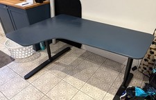corner desk, Ikea , dark blue 