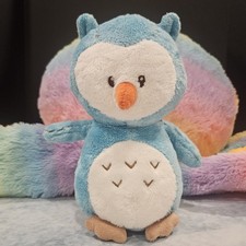 Aurora Baby Blue Owl Plush