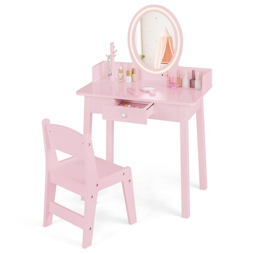 Costway kids vanity set - costway, makeup