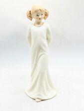 VINTAGE SBL REGAL HOUSE COLLECTION LITTLE GIRL TEDDY BEAR READY FOR BED FIGURINE