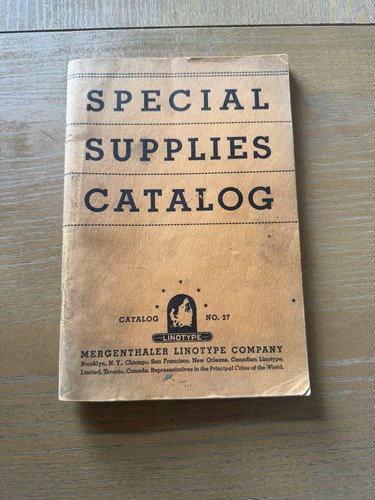 Vintage 1936 mergenthaler - vintage,