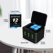 ASUNCELL 2000mAh Hero 12 Rechargeable Battery, 2 Lithium-ion Batteries