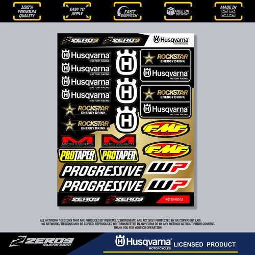 Husqvarna stickers motocross - husqvarna,
