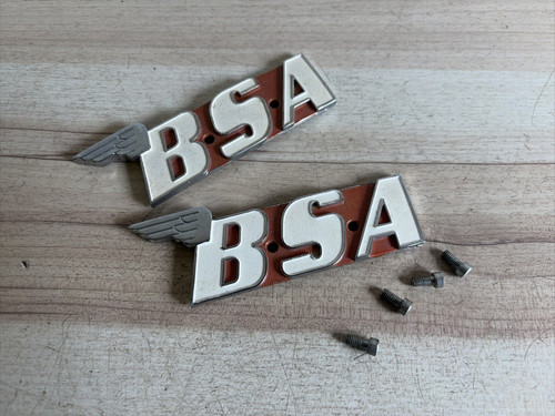 Vintage bsa tank badges - vintage,