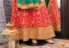 ~*~*~*~*Red and Green lehanga