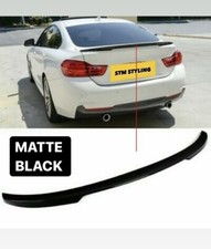 BMW 4 SERIES F36 4D GRAN COUPE REAR BOOT LID SPOILER M PERFORMANCE MATTE BLACK