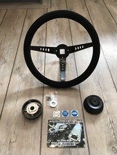 Escort MK1  Suede Steering  Wheel Deep Dish  Inc Boss, Rally Car RS AVO MEXICO 1