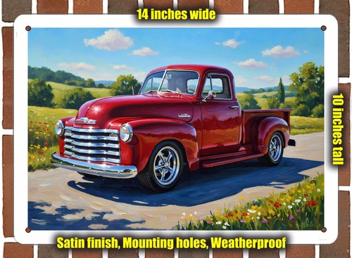Metal sign 1951 chevrolet - metal,