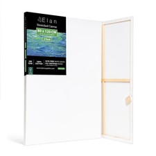 Stretched Canvases 80x120 CM, 3-Pack Extra Large Canvas for Painting 280 GSM, Tr