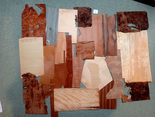 200gms assorted marquetry