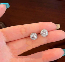 Crystal Stone Stud Earrings