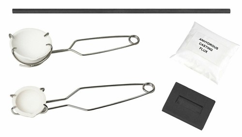 Ceramic crucible set tongs - set,