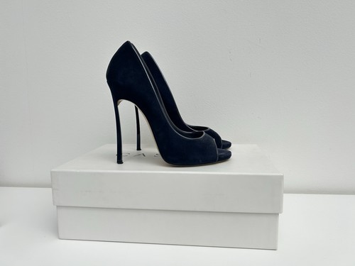 Casadei blade navy - blade, suede