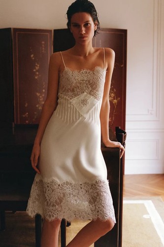 Zara satin lace - zara, dress