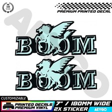 2x BOOM TRIKES Vinyl Decal