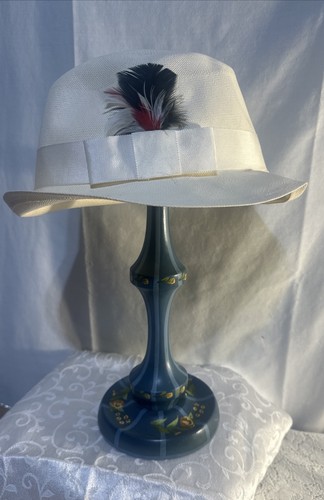 Vintage hand painted blue - painted,
