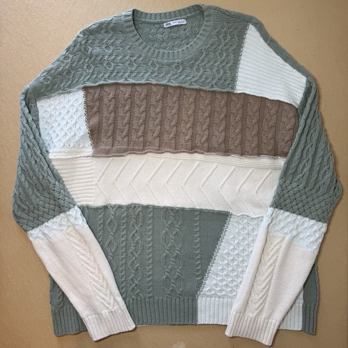 Zara mens cable knit - knit, jumper