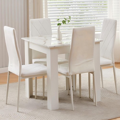 Square dining table set with - set, 4