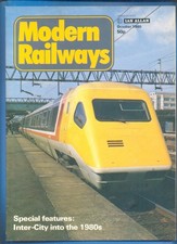 MODERN RAILWAYS MAGAZINE.1980-1986.9 ISSUES