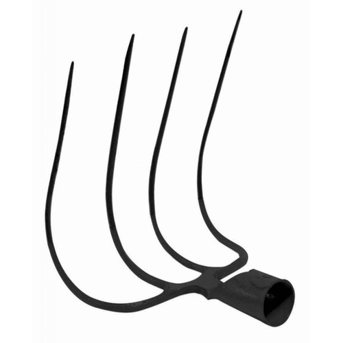 Bent fork prongs with - bent,