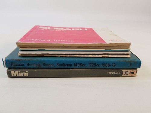 Vintage car manuals book - car,