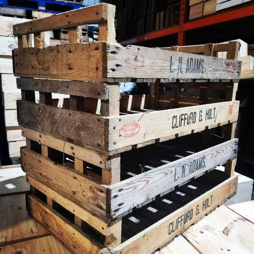 Vintage fruit crates - vintage, potato