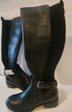NEW Gentle Souls by Kenneth Cole Best Chelsea Tall Moto Boot Sz 5M Black Women's