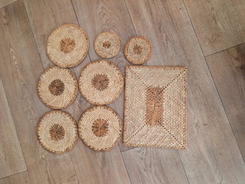 Vintage woven rattan wicker - vintage,