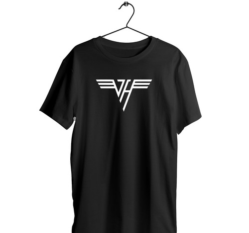 Van halen logo black shirt - black, t-shirt
