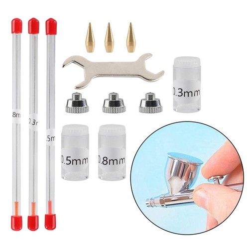 11x airbrush nozzle kits - nozzle,