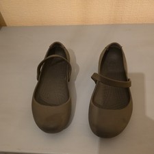 Crocs Alice Women Size 7 Shoes Brown Work Flat Strap Mary Jane Slip On Comfort