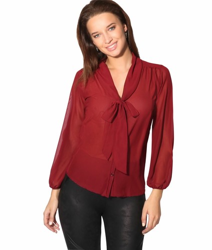 Womens ladies chiffon blouse - womens,