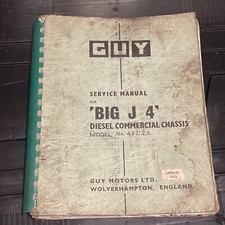ORIGINAL WORKSHOP SERVICE MANUAL THE GUY BIG J 4T 437/2.6 COMMERCIAL CHASSIS D10