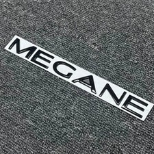 Glossy Black Metal Rear Trunk Letter Badge Emblem Sticker For Renault Megane