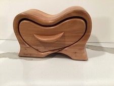 Hand-carved Wooden Trinket Box