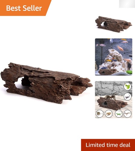 Natural hollow log hide - log,