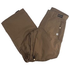 Vintage Retro Roxy X-Series Brown Pinstripe Y2K Winter Salopettes Trousers | 4