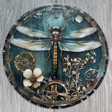 STEAMPUNK DRAGONFLY METAL WALL